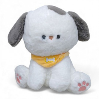 Мягкая игрушка "Собачка", 30 см (белый+серый) MIC