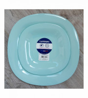 Тарелка десертная 19см Luminarc Carine Light Turquoise лазурная P4246