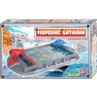 Настольная игра &quot;Морские баталии ТехноК&quot; в коробке (морской бой) ар 1110