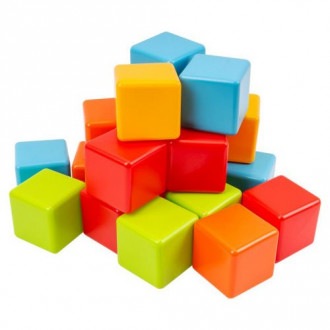 Игровой набор пластиковых кубиков, 20 шт MiC Украина 
