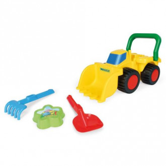 Бульдозер з іграшками для піску MIC