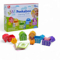 Логическая игра &quot;Peekaboo. Ферма. Домики с животными&quot;, вид 2 SunQ toys