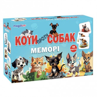 Настольная игра "Мемори: Коты против собак" (укр) Magdum Украина