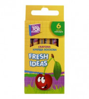 Мел восковый &quot;Fresh Ideas&quot;, 6 цветов 9 см CF60704