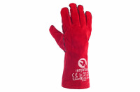 Перчатки Intertool - замшевые краги 35 см х 14&quot; (красные) (SP-0156W)