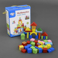 Деревянная игрушка Городок MD 0657 68дет, в коробке конструктор из дерева