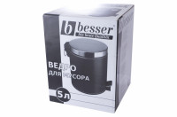 Ведро для мусора Besser - 5 л кожзам (0206)