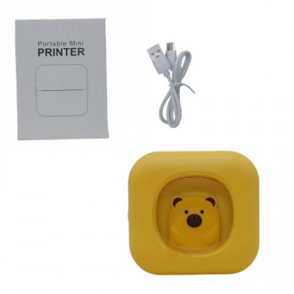 Портативный термопринтер "Portable mini printer" (желтый) MIC