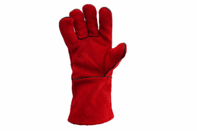 Перчатки Mastertool - замшевые краги 35 см х 14" (красные) (83-0704)