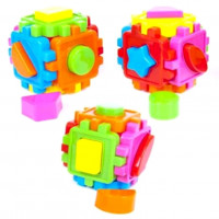 Игрушка Куб &quot;Умный малыш&quot; геометрические фигуры мини 1882 10см яркие цвета в кульке