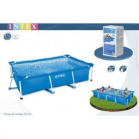 Бассейн каркасный RECTANGULAR FRAME POOL для детей и взрослых 28272 прямоугольный 300*200*75 см Intex