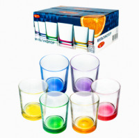 Набор стаканов New York Bright Colors 250 мл низких 6 шт Helios 8381-HEL