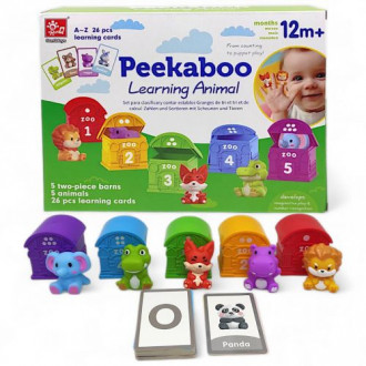 Логическая игра "Peekaboo. Домики с животными", вид 2 SunQ toys