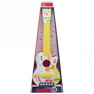 Гитара четырехструнная "Guitar", красная fan wingda toys  