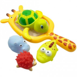 Набор игрушек для ванны "Сачок Акула" (7 элем) Bibi Toys