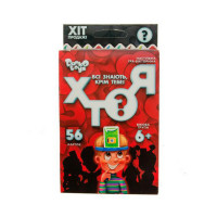Игра настольная КТО Я? укр коробка Danko Toys Украина Игра настольная HIM-03-01U / МИНИ