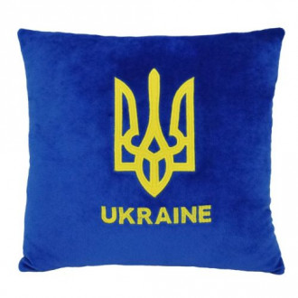 Подушка декоративная "Тризуб" (33х33 см) MiC Украина 