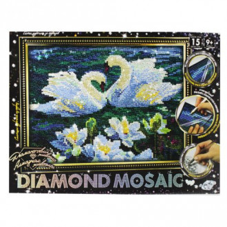 Алмазная живопись "DIAMOND MOSAIC. Лебеди" MiC Украина 9 лет 
