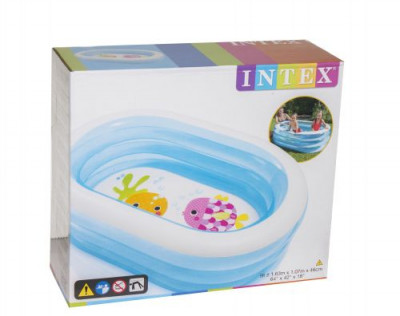 Надувной бассейн "Овальный" Intex