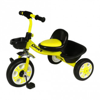 Велосипед трехколесный "Drive" желтый Tilly