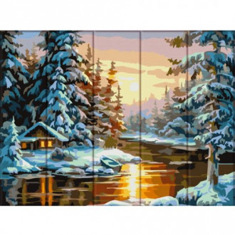 Картина по номерам на дереве "Зима" Art Story Украина