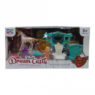 Игровой набор с каретой "Dream Castle" (бирзовый) KAIDILONG