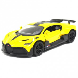 Машинка металлическая "Bugatti Divo 5", желтый Kinsmart  