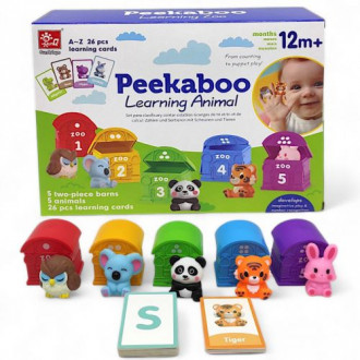 Логическая игра "Peekaboo. Домики с животными", вид 1 SunQ toys