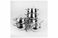 Набор посуды нержавеющий Maestro - 1,5 x 2 x 2 x 3 x 5 x 1,5 л (6 шт.) (MR-3501-12)