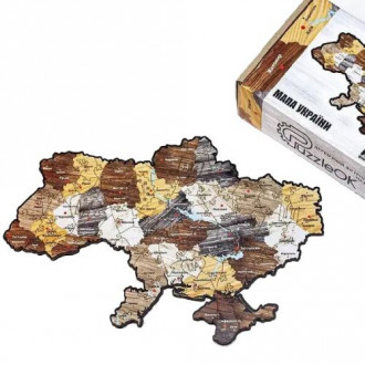 Деревянные пазлы "Карта Украины" PuzzleOk Украина
