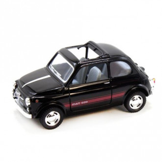 Машинка "Fiat 500" (черная) Kinsmart