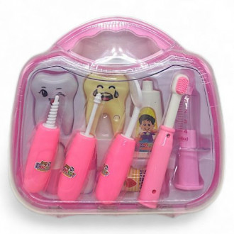 Игровой набор "Врач стоматолог", розовый MIC