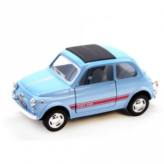 Машинка Fiat 500 (голубая) Kinsmart