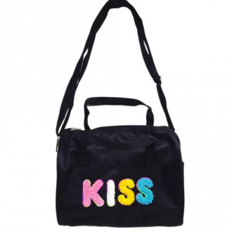 Сумка детская "Kiss", 23х26 см (черный) MIC