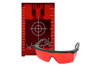 Мишень и очки для уровня лазерного Intertool - лазер красный (MT-3066)