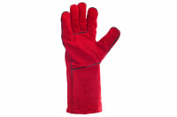Перчатки Intertool - замшевые краги 35 см х 14&quot; (красные) (SP-0156W)