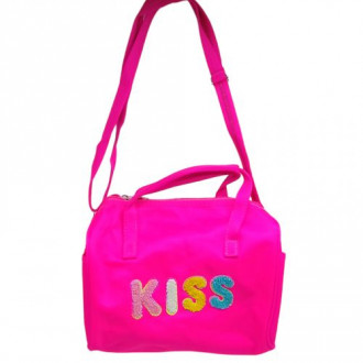 Сумка детская "Kiss", 23х26 см (розовая) MIC