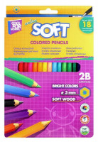 Карандаши цветные для рисования &quot;Softy&quot; Cool For School 18 цветов