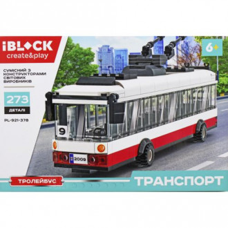 Конструктор "IBLOCK: Троллейбус", 273 детали iBLOCK