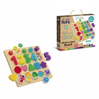 Деревянная игрушка "Пазл-вкладыш: Stack & Sort Board" Kids hits