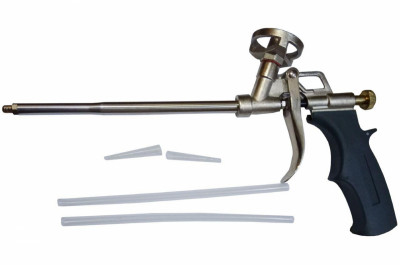 Пистолет для пены Сила - 320 мм никель 600104 (600104)