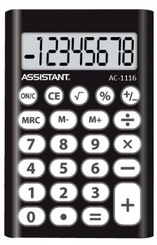 Калькулятор ASSISTANT 86*58*8мм  АС-1116