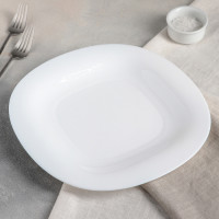 Тарелка десертная белая Carine White 190мм ударопрочное стекло L4454