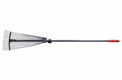 Грабли веерные Mastertool - 15 прутьев раздвижные с ручкой (14-6296)