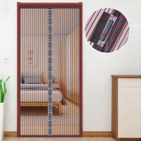 Сетка 210 *100 широкая москитная шторка от комаров и мух на сплошных магнитах на двери высота 2.10м  ширина 1.0 метра  цвета в ассортименте