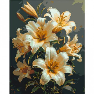 Картина по номерам с красками металлик "Яркие лилии", 40х50 см Origami Украина