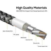 Шнур магнитный для зарядки magneti 3in1 micro lightning type-c магнитный круглый M3